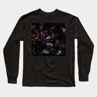 Neon Flames Abstract Long Sleeve T-Shirt